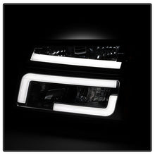 Load image into Gallery viewer, Xtune Headlights GMC Canyon (04-12) [Light Bar DRL w/ Bumper Lights] Black or Chrome w/ Amber Turn Signal Light - Black Alternate Image