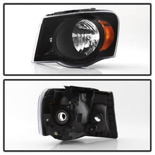 Load image into Gallery viewer, Xtune Headlights Chrysler Aspen (07-09) [OEM Style] Black or Chrome w/ Amber Signal Light - Black Alternate Image