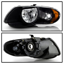 Load image into Gallery viewer, Xtune Crystal Headlights Chrysler Town &amp; Country (05-07) Black or Chrome w/ Amber Signal Light - Black Alternate Image
