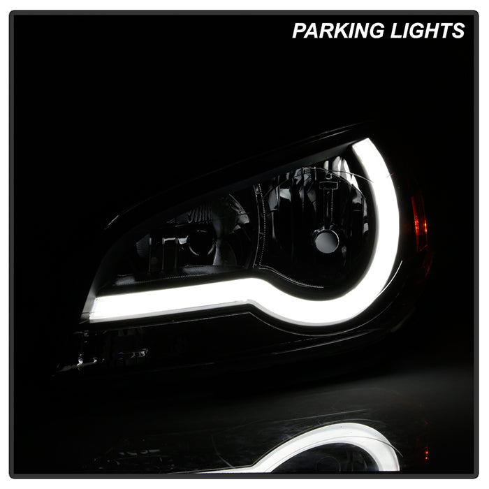 Xtune Headlights Chevy Malibu (2008-2012) [Light Bar DRL] Black w