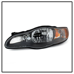 Xtune Headlights Chevy Monte Carlo (00-05) [OEM Style] Black/ Chrome/ Black Smoked w/ Amber Corner Lights