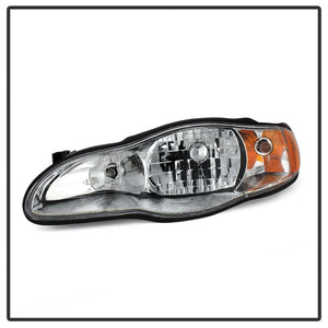 Xtune Headlights Chevy Monte Carlo (00-05) [OEM Style] Black/ Chrome/ Black Smoked w/ Amber Corner Lights