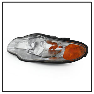 Xtune Headlights Chevy Monte Carlo (00-05) [OEM Style] Black/ Chrome/ Black Smoked w/ Amber Corner Lights