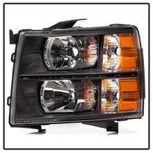 Load image into Gallery viewer, Xtune Crystal Headlights Chevy Silverado (07-14) [Optional DRL LED Lights] Black / Chrome / Smoke Alternate Image