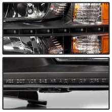 Load image into Gallery viewer, Xtune Crystal Headlights Chevy Silverado (07-14) [Optional DRL LED Lights] Black / Chrome / Smoke Alternate Image