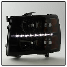 Load image into Gallery viewer, Xtune Crystal Headlights Chevy Silverado (07-14) [Optional DRL LED Lights] Black / Chrome / Smoke Alternate Image
