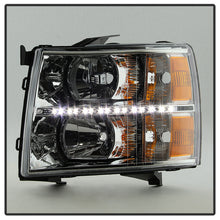 Load image into Gallery viewer, Xtune Crystal Headlights Chevy Silverado (07-14) [Optional DRL LED Lights] Black / Chrome / Smoke Alternate Image