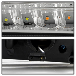 Xtune Headlights Chevy Silverado (99-02) [w/ LED Bumper Lights] Chrome or Smoke w/ Amber Turn Signal Light