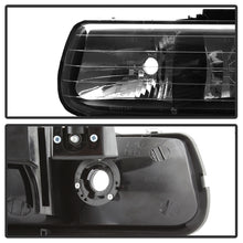 Load image into Gallery viewer, Xtune Crystal Headlights Chevy Silverado (99-02) [w/ or w/o Bumper Lights] Black / Black Smoke / Smoke Alternate Image