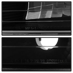 Xtune Crystal Headlights Chevy Suburban 1500/2500 (00-06) [w/ or w/o Bumper Lights] Black / Black Smoke / Smoke