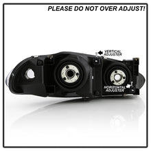 Load image into Gallery viewer, Xtune Crystal Headlights Dodge Intrepid (98-04) Black or Chrome w/ Amber Corner Lights Alternate Image