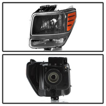 Load image into Gallery viewer, Xtune Headlights Dodge Nitro (2007-2011) [OEM Style] Chrome or Black w/ Amber Corner Lights - Black Alternate Image