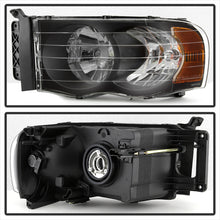 Load image into Gallery viewer, Xtune Crystal Headlights Dodge Ram (02-05) Black / Black Smoke w/ Amber Turn Signal Light - Black Alternate Image