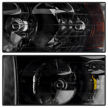 Load image into Gallery viewer, Xtune Crystal Headlights Dodge Ram (02-05) Black / Black Smoke w/ Amber Turn Signal Light - Black Alternate Image