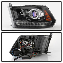Load image into Gallery viewer, Xtune Projector Headlights Dodge Ram 1500 (09-18) [OEM Style - Halogen Model] Black or Chrome w/ Amber Turn Signal Light Alternate Image