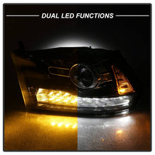 Load image into Gallery viewer, Xtune Projector Headlights Dodge Ram 1500 (09-18) [OEM Style - Halogen Model] Black or Chrome w/ Amber Turn Signal Light Alternate Image