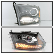 Load image into Gallery viewer, Xtune Projector Headlights Dodge Ram 1500 (09-18) [OEM Style - Halogen Model] Black or Chrome w/ Amber Turn Signal Light Alternate Image