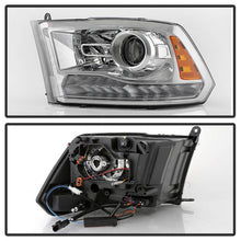 Load image into Gallery viewer, Xtune Projector Headlights Dodge Ram 1500 (09-18) [OEM Style - Halogen Model] Black or Chrome w/ Amber Turn Signal Light Alternate Image