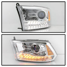 Load image into Gallery viewer, Xtune Projector Headlights Dodge Ram 1500 (09-18) [OEM Style - Halogen Model] Black or Chrome w/ Amber Turn Signal Light Alternate Image