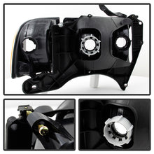 Load image into Gallery viewer, Xtune Headlights Dodge Ram Sport (99-02) [OEM Style] Black / Chrome / Smoked w/ Amber Corner Lights - Black Alternate Image