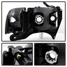 Load image into Gallery viewer, Xtune Headlights Dodge Ram Sport (99-02) [OEM Style] Black / Chrome / Smoked w/ Amber Corner Lights - Black Alternate Image