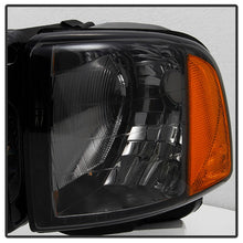 Load image into Gallery viewer, Xtune Headlights Dodge Ram Sport (99-02) [OEM Style] Black / Chrome / Smoked w/ Amber Corner Lights - Black Alternate Image