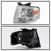 Load image into Gallery viewer, Xtune Headlights Ford Expedition (07-14) [OEM Style] Black or Chrome w/ Amber Turn Signal Light - Black Alternate Image