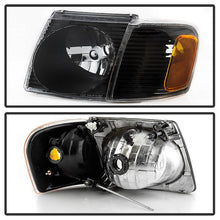 Load image into Gallery viewer, Xtune Headlights Ford Explorer Sport (01-03) Sport Trac (01-05) [OEM Style] Black or Chrome w/ Amber Corner Lights Alternate Image