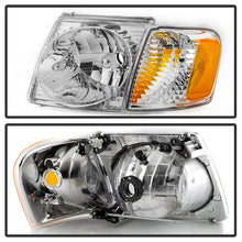 Load image into Gallery viewer, Xtune Headlights Ford Explorer Sport (01-03) Sport Trac (01-05) [OEM Style] Black or Chrome w/ Amber Corner Lights Alternate Image