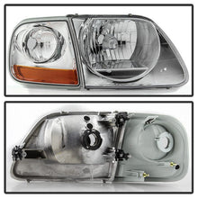 Load image into Gallery viewer, Xtune Headlights Ford Expedition (1997-2002) Chrome or Black w/ Corner Light - Black Alternate Image