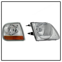 Load image into Gallery viewer, Xtune Headlights Ford F150 (1997-2003) Chrome or Black w/ Corner Light Alternate Image