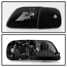 Load image into Gallery viewer, Xtune Crystal Headlights Ford Expedition (97-02) [w/ Corner Lights] Black / Black Smoke/ Smoke - Black Alternate Image