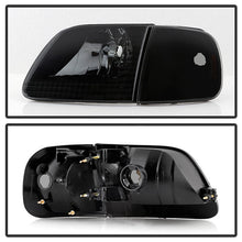 Load image into Gallery viewer, Xtune Crystal Headlights Ford F150 (97-03) [w/ Corner Lights] Black / Black Smoke/ Smoke - Black Alternate Image