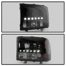 Load image into Gallery viewer, Xtune Headlights Ford Excursion (00-04) [w/ LED DRL] Black or Chrome w/ Amber Corner Lights - Black Alternate Image