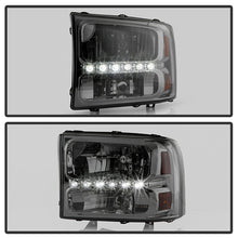 Load image into Gallery viewer, Xtune Headlights Ford Excursion (00-04) [w/ LED DRL] Black or Chrome w/ Amber Corner Lights Alternate Image