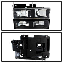 Load image into Gallery viewer, Xtune Headlights GMC C/K Series 1500/2500/3500 (94-98) [w/ Corner &amp; Parking Lights 8pcs] Black - Default Title Alternate Image