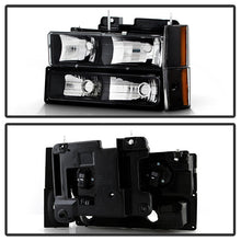 Load image into Gallery viewer, Xtune Crystal Headlights GMC Yukon (92-93) [Black / Chrome / Smoke] w/ or w/o Bumper Lights - w/o Bumber Lights / Black Alternate Image