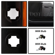 Load image into Gallery viewer, Xtune Crystal Headlights GMC Sierra (88-93) [Black / Chrome / Smoke] w/ or w/o Bumper Lights - w/o Bumber Lights / Black Alternate Image