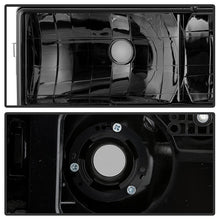 Load image into Gallery viewer, Xtune Crystal Headlights GMC Yukon (92-93) [Black / Chrome / Smoke] w/ or w/o Bumper Lights - w/o Bumber Lights / Black Alternate Image