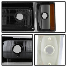 Load image into Gallery viewer, Xtune Crystal Headlights Chevy/GMC C/K Series 1500/2500/3500 (88-93) [Black / Chrome / Smoke] w/ or w/o Bumper Lights - w/o Bumber Lights / Black Alternate Image