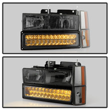 Load image into Gallery viewer, Xtune Crystal Headlights GMC Sierra (88-93) [Black / Chrome / Smoke] w/ or w/o Bumper Lights - w/o Bumber Lights / Black Alternate Image