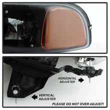 Load image into Gallery viewer, Xtune Headlights GMC Sierra (99-06) [w/ LED Bumper Lights] Black or Chrome w/ Amber Turn Signal Lights - Black Alternate Image