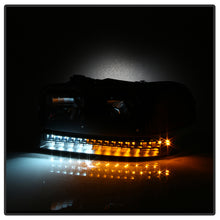 Load image into Gallery viewer, Xtune Headlights GMC Sierra (99-06) [w/ LED Bumper Lights] Black or Chrome w/ Amber Turn Signal Lights - Black Alternate Image