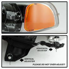 Load image into Gallery viewer, Xtune Headlights GMC Sierra (99-06) [w/ LED Bumper Lights] Black or Chrome w/ Amber Turn Signal Lights - Black Alternate Image