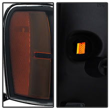 Load image into Gallery viewer, Xtune Crystal Headlights GMC Sierra (07-13) Black or Black Smoked w/ Amber Turn Signal Lights - Black Alternate Image