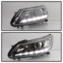 Load image into Gallery viewer, Xtune Projector Headlights Honda Accord Sedan (13-15) [OEM Style w/ DRL Lights] Black or Chrome Alternate Image