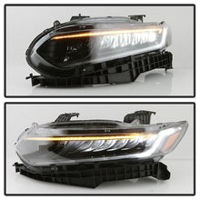 Load image into Gallery viewer, Xtune Full LED Headlights Honda Accord Sedan (18-20) [w/ LED DRL Light] Black w/ Amber Turn Signal Lights Alternate Image