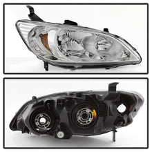 Load image into Gallery viewer, Xtune Headlights Honda Civic Coupe / Sedan (04-05) [OEM Style] Black or Chrome w/ Amber Turn Signal Lights - Black Alternate Image
