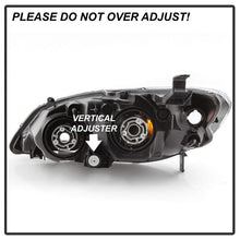 Load image into Gallery viewer, Xtune Headlights Honda Civic Coupe / Sedan (04-05) [OEM Style] Black or Chrome w/ Amber Turn Signal Lights - Black Alternate Image