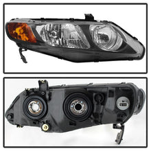 Load image into Gallery viewer, Xtune Crystal Headlights Honda Civic Sedan (06-11) Black w/ Amber Turn Signal Lights - Default Title Alternate Image